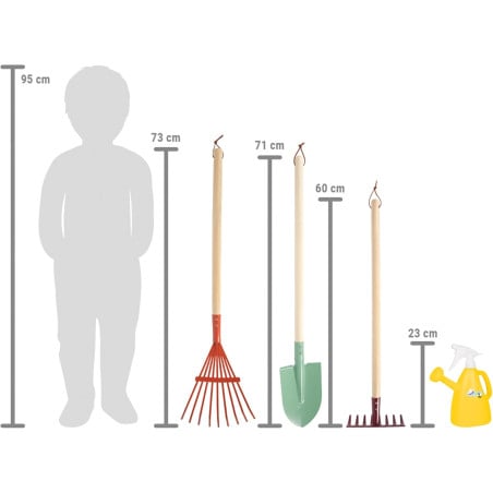 Set De Herramientas De Jardín Con Regadera