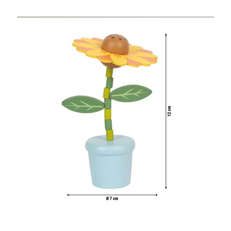 Flor Bailarina De Madera