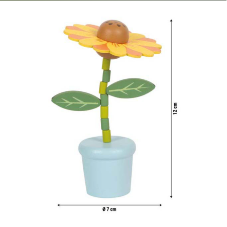 Flor Bailarina De Madera