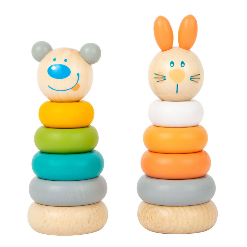 Juego Torre De Apilar Madera