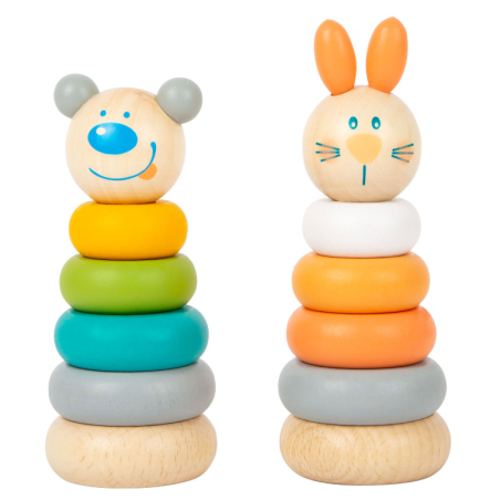 Juego Torre De Apilar Madera