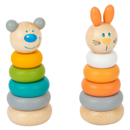 Juego Torre De Apilar Madera