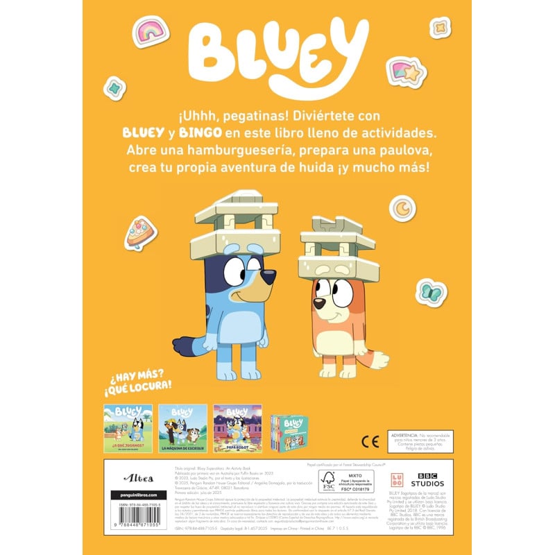 Bluey, Súperpegatinas