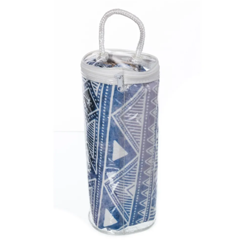 Puf Exteriores Étnico Azul 55x25CM