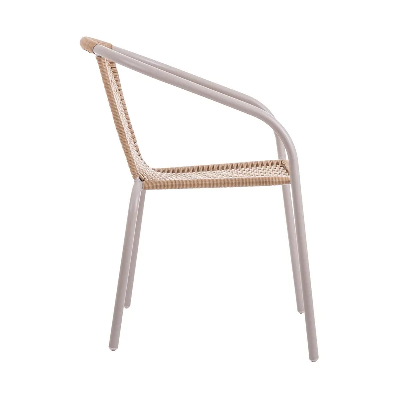 Silla Trivia Rattan Beige 2 Tonos