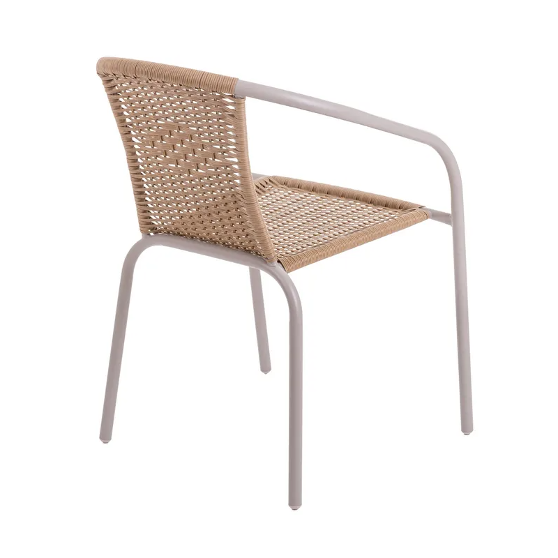 Silla Trivia Rattan Beige 2 Tonos