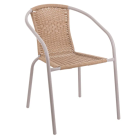 Silla Trivia Rattan Beige 2 Tonos