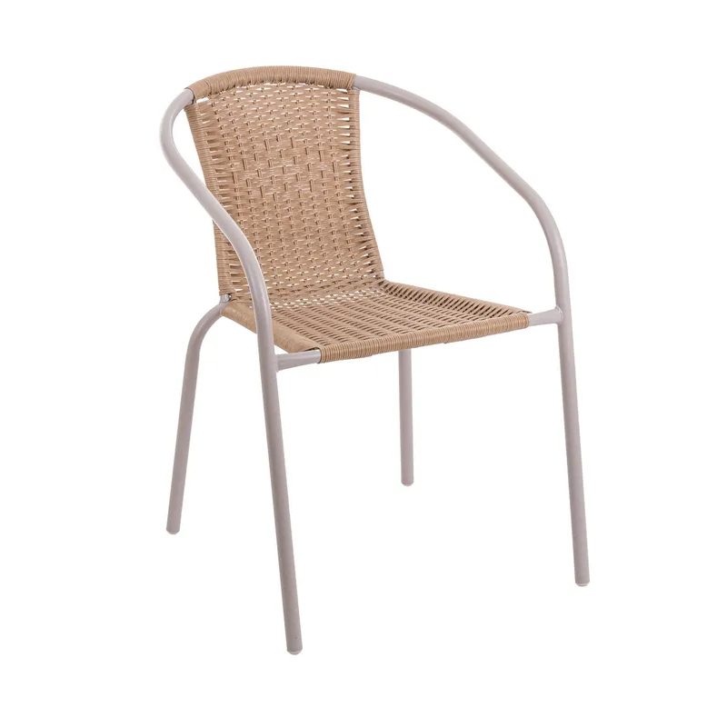 Silla Trivia Rattan Beige 2 Tonos