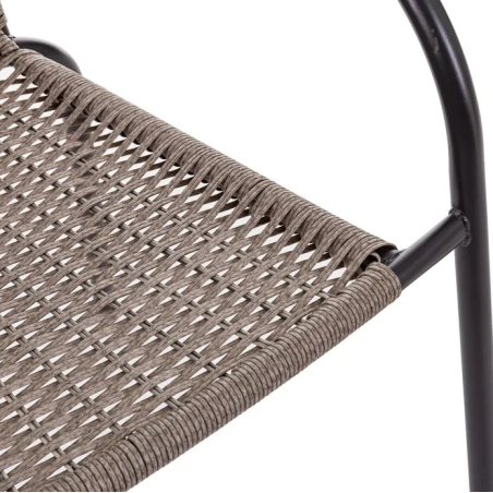 Silla Trivia Rattan Antracita 2 Tonos