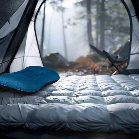 Almohada Hinchable Ultraligera Azul