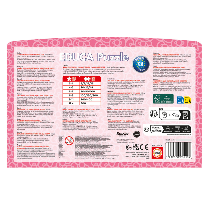 Puzzle Maleta Hello Kitty 2X48 Pzas