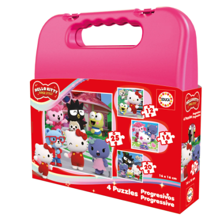 Maleta Puzzle Progresivo Hello Kitty