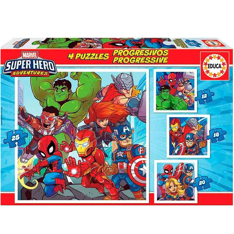 Puzzle Progresivo Super Hero Adventure