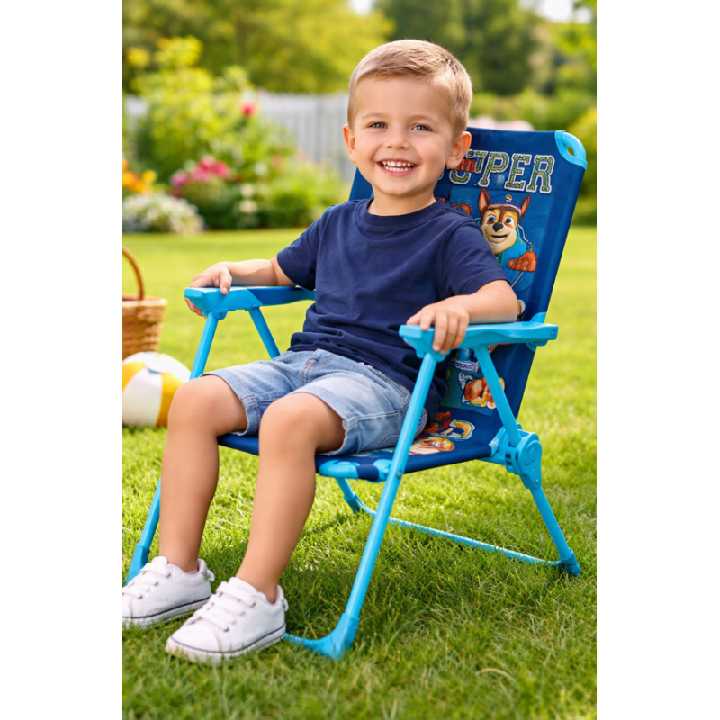 Silla Metálica Plegable Patrulla Canina Chase