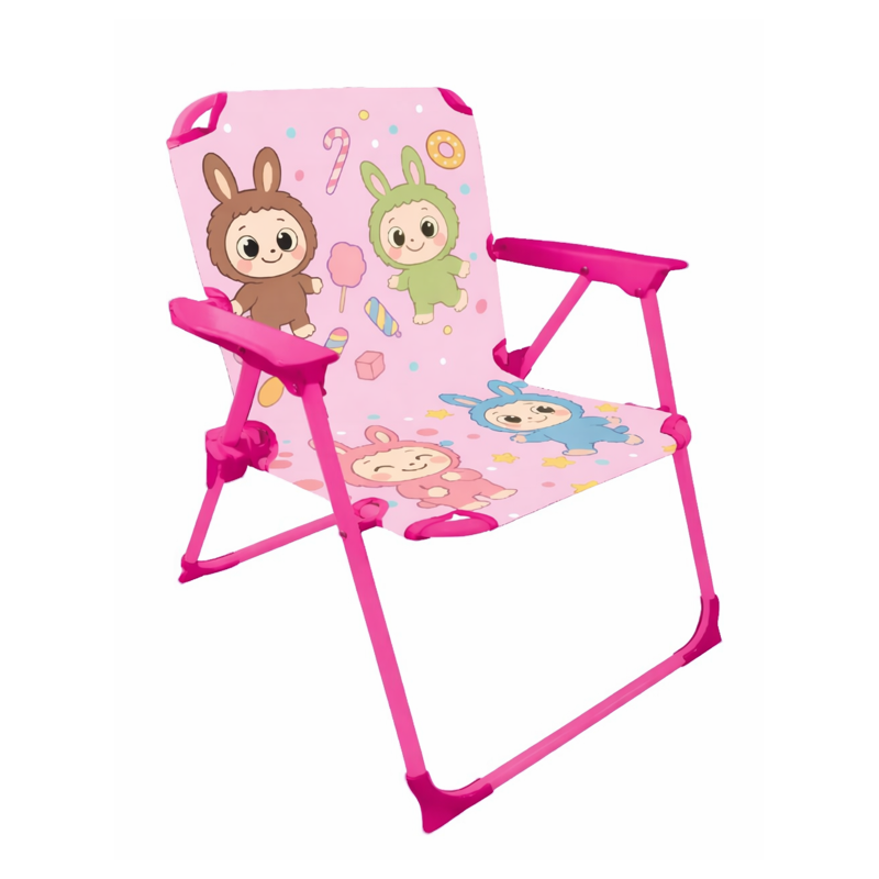 Silla Metálica Plegable Labubus De New Import