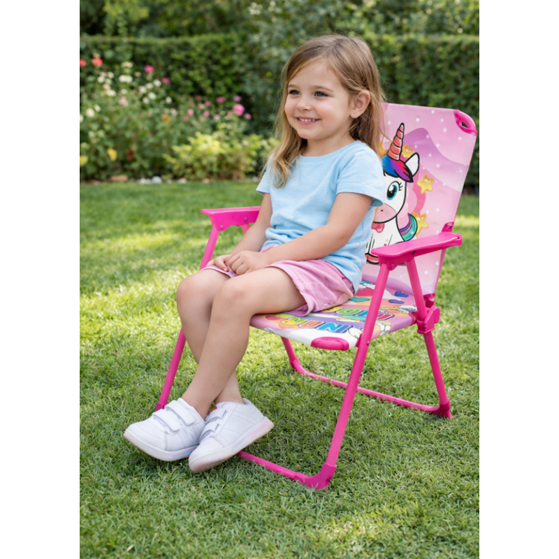 Silla Metálica Plegable Unicornio