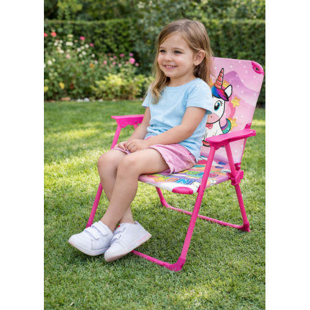 Silla Metálica Plegable Unicornio