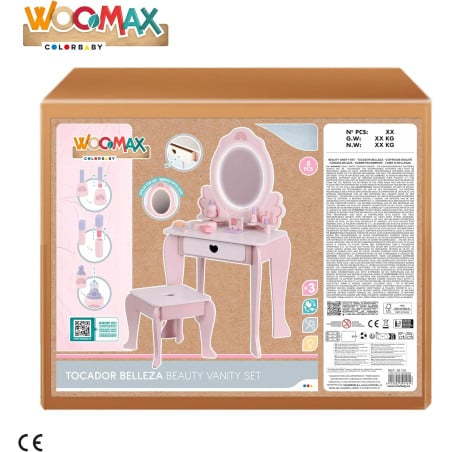 Tocador De Madera 48X32X92Cm