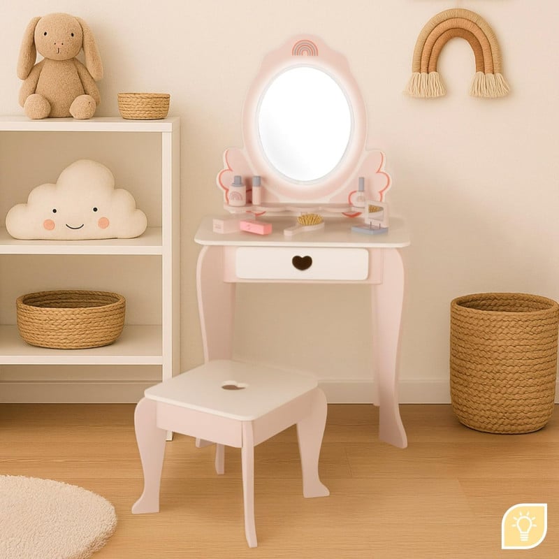 Tocador De Madera 48X32X92Cm