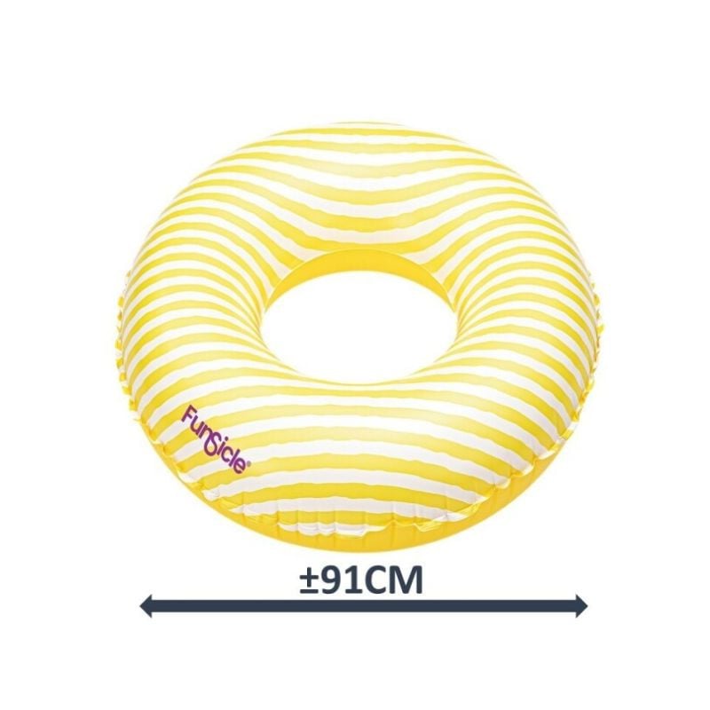 Flotador Circular Amarillo Rayas