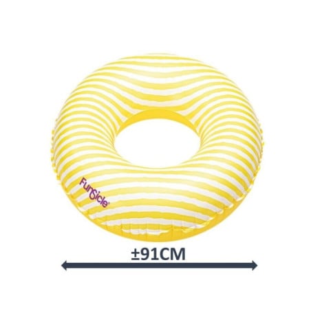 Flotador Circular Amarillo Rayas