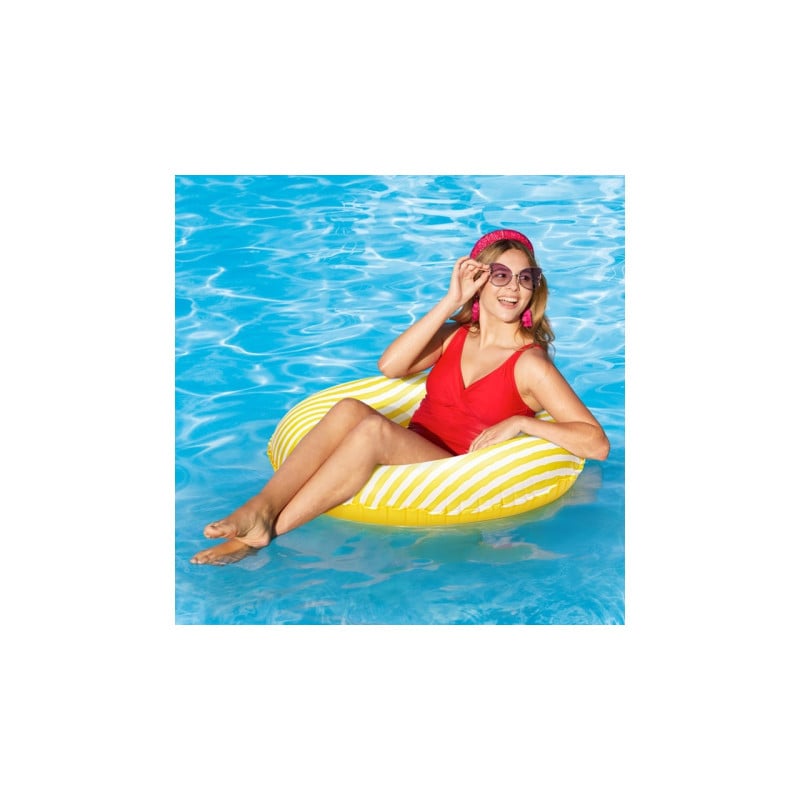 Flotador Circular Amarillo Rayas