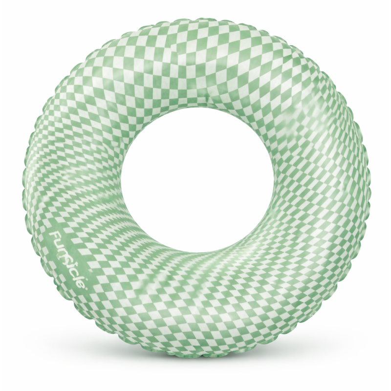 Flotador Circular Cuadros Menta 79 Cm De Poesa