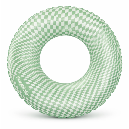 Flotador Circular Cuadros Menta 79 Cm De Poesa