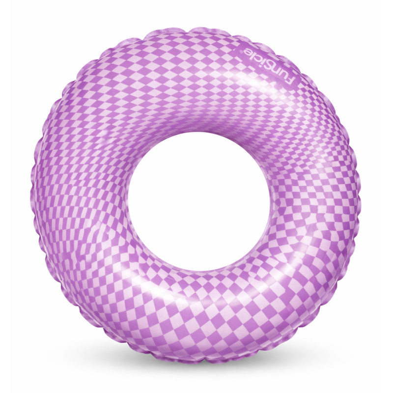 Flotador Circular Cuadros Lila 79 Cm De Poesa