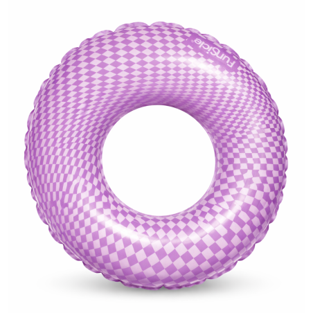 Flotador Circular Cuadros Lila 79 Cm De Poesa