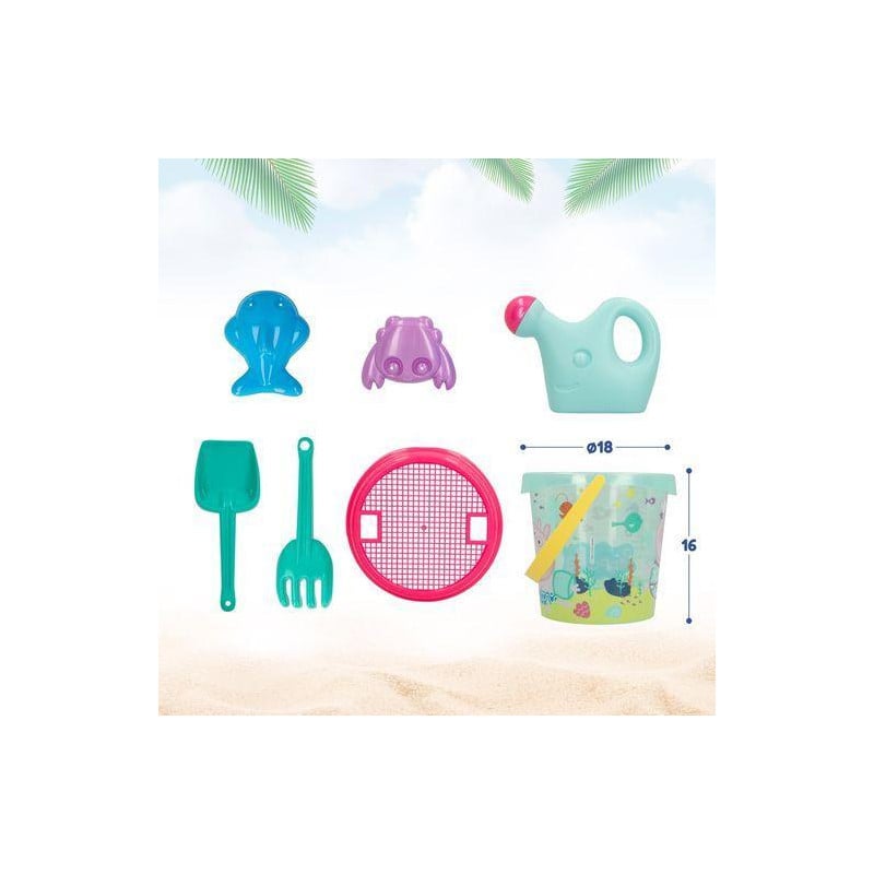 Set Cubo Playa Y Accesorios Peppa Pig