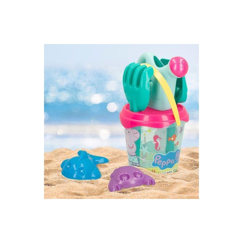 Set Cubo Playa Y Accesorios Peppa Pig