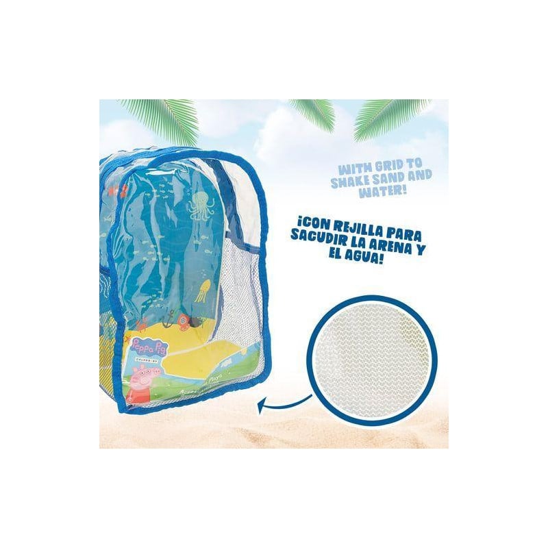 Set Cubo Playa Y Accesorios Peppa Pig