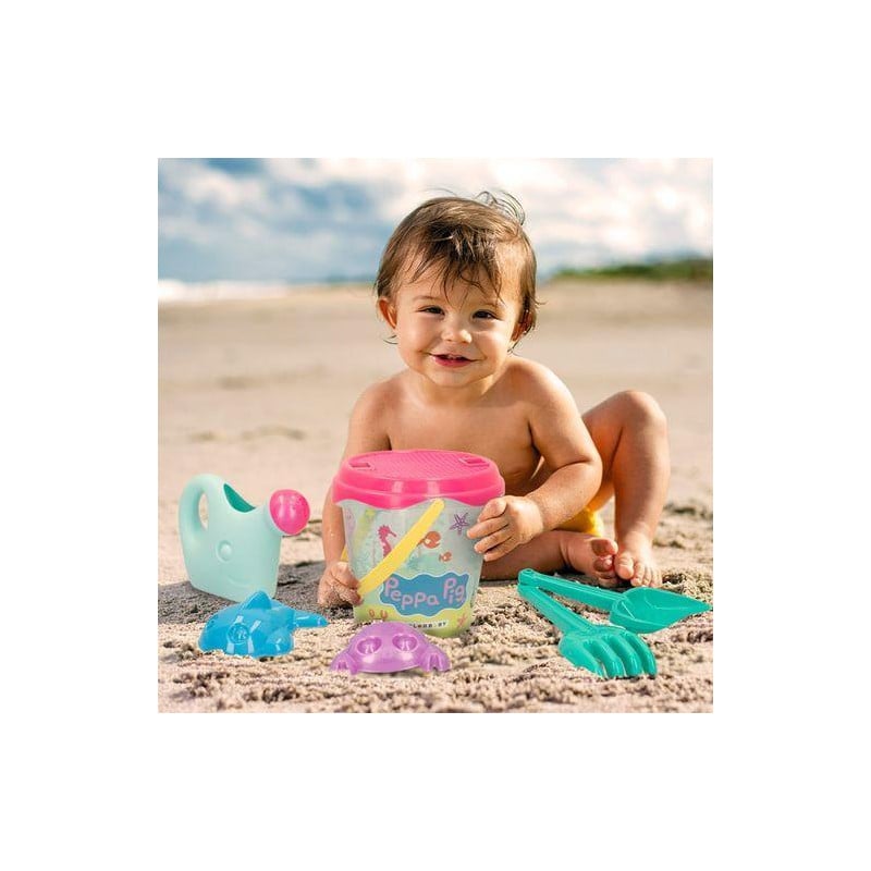 Set Cubo Playa Y Accesorios Peppa Pig
