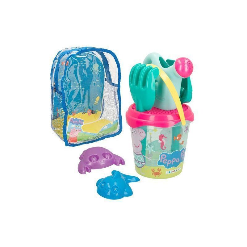 Set Cubo Playa Y Accesorios Peppa Pig