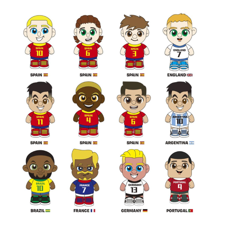 Squishy Selecciones Del Fútbol Mundial