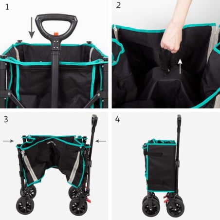 Carro Playa Plegable 70x45x95CM