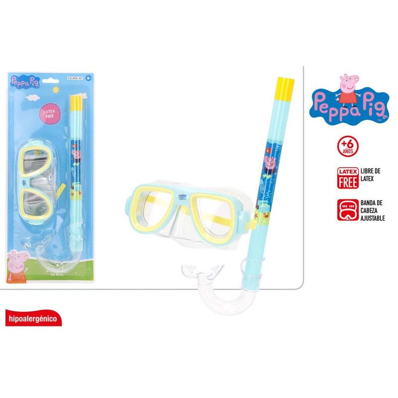 Peppa Pig Máscara Y Tubo
