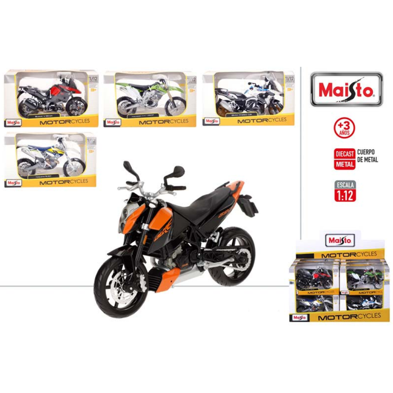 Moto Cross Maist 1:12 Surtido