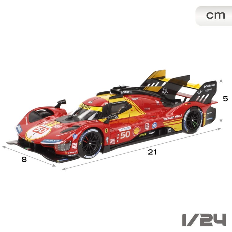 Burango Coche Metal 1:24 Ferrari 499