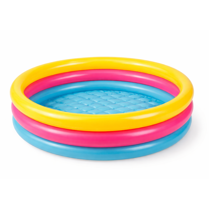 Piscina Infantil Colorful 3 Aros Hinchable 86 Cm