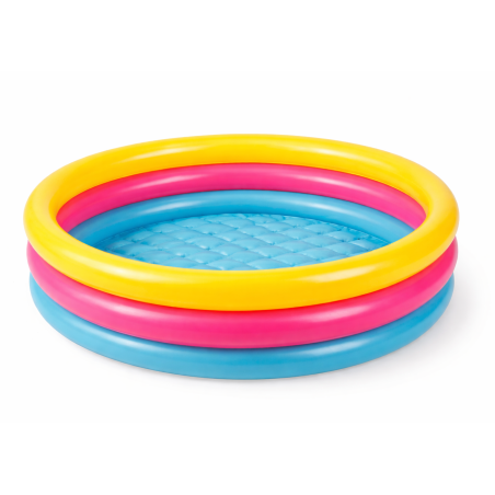 Piscina Infantil Colorful 3 Aros Hinchable 86 Cm