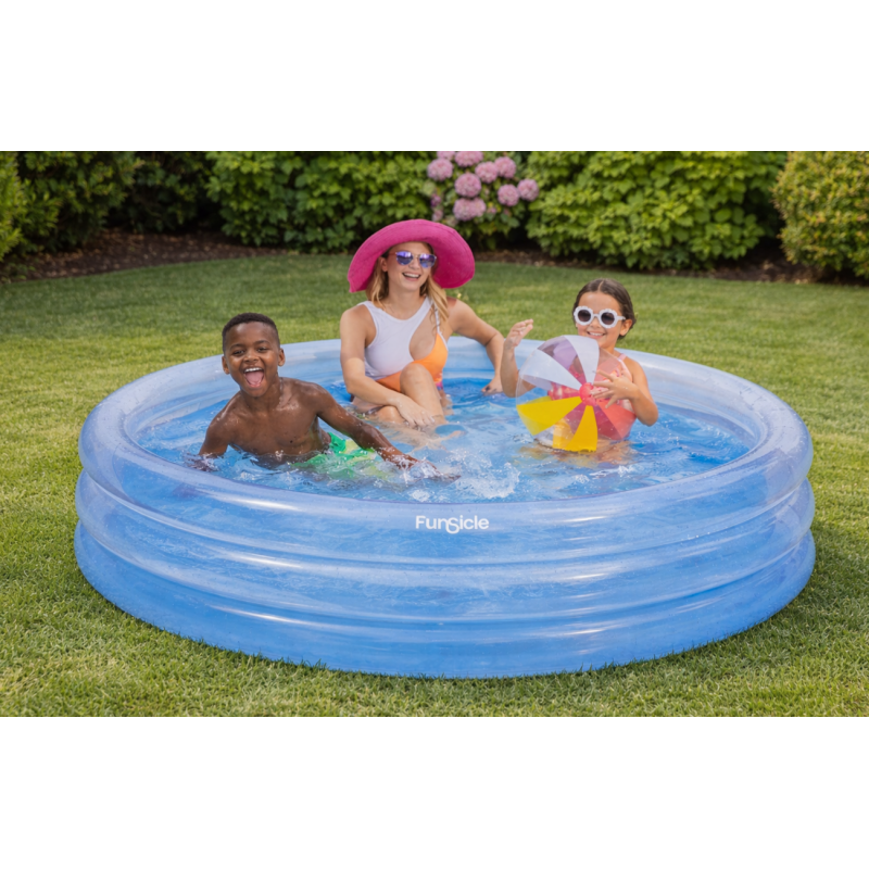 Piscina Infantil Color Fun Azul 3 Anillos 165 Cm