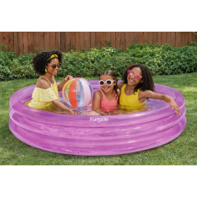 Piscina Infantil Color Fun Violeta 3 Anillos 165 Cm 2