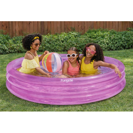 Piscina Infantil Color Fun Violeta 3 Anillos 165 Cm