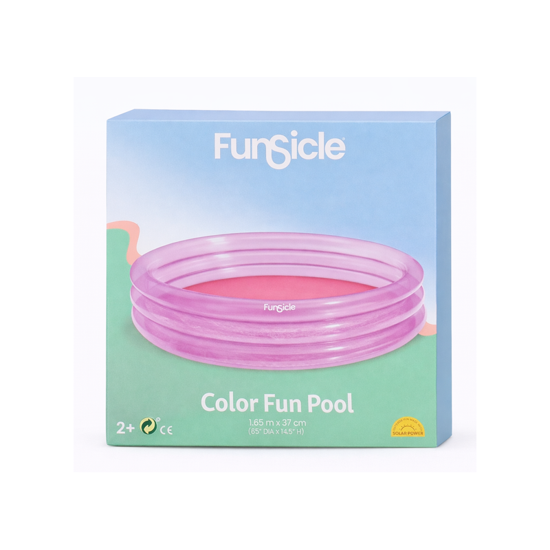 Piscina Infantil Color Fun Violeta 3 Anillos 165 Cm