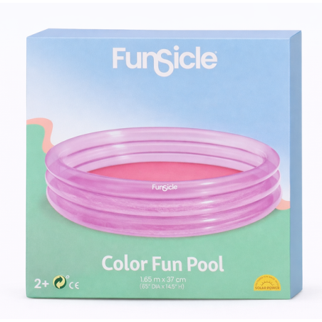 Piscina Infantil Color Fun Violeta 3 Anillos 165 Cm