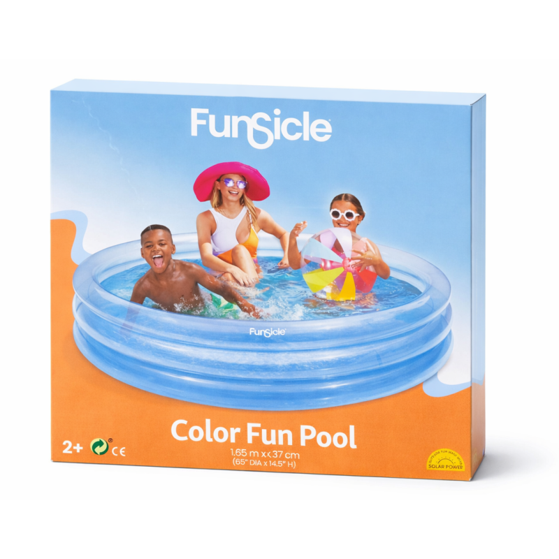 Piscina Infantil Color Fun Azul 3 Anillos 165 Cm