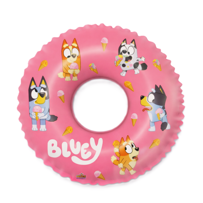 Flotador Circular Infantil Bluey Y Bingo 48 Cm De Poesa