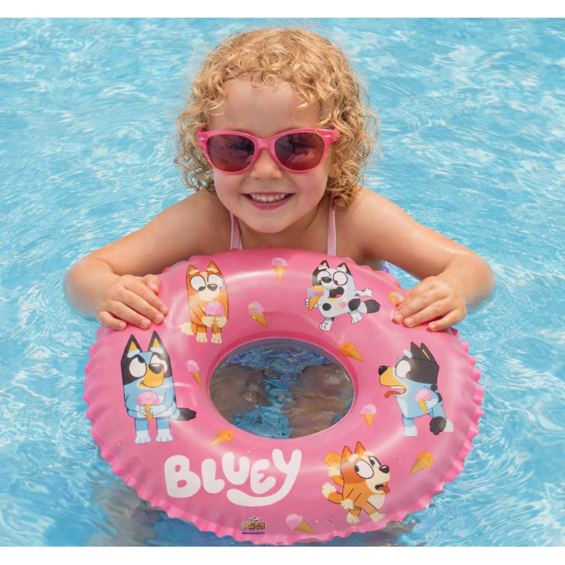 Flotador Circular Infantil Bluey Y Bingo 48 Cm
